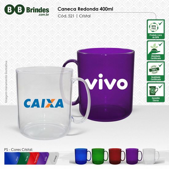 Imagem de Caneca Cristal 400ml