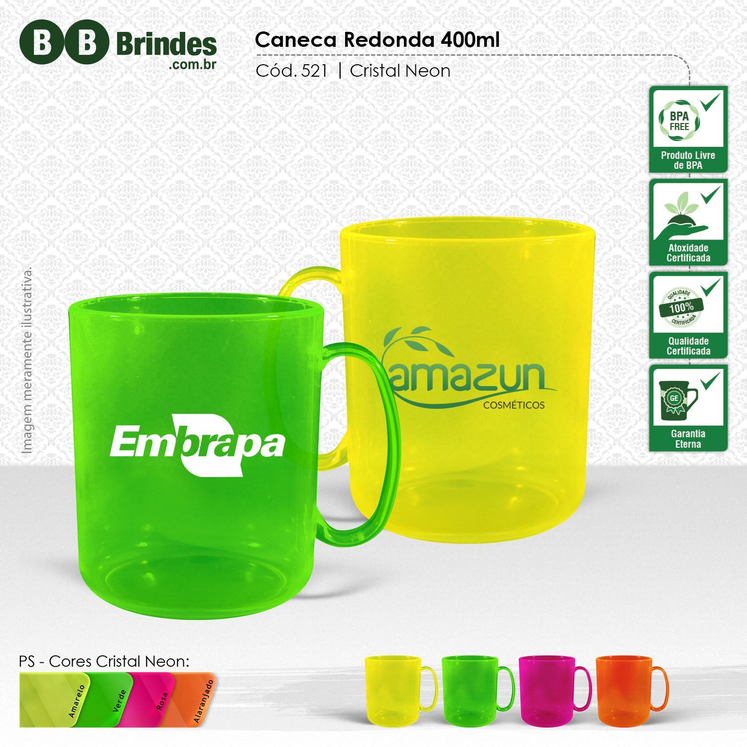 Imagem de Caneca Cristal 400ml