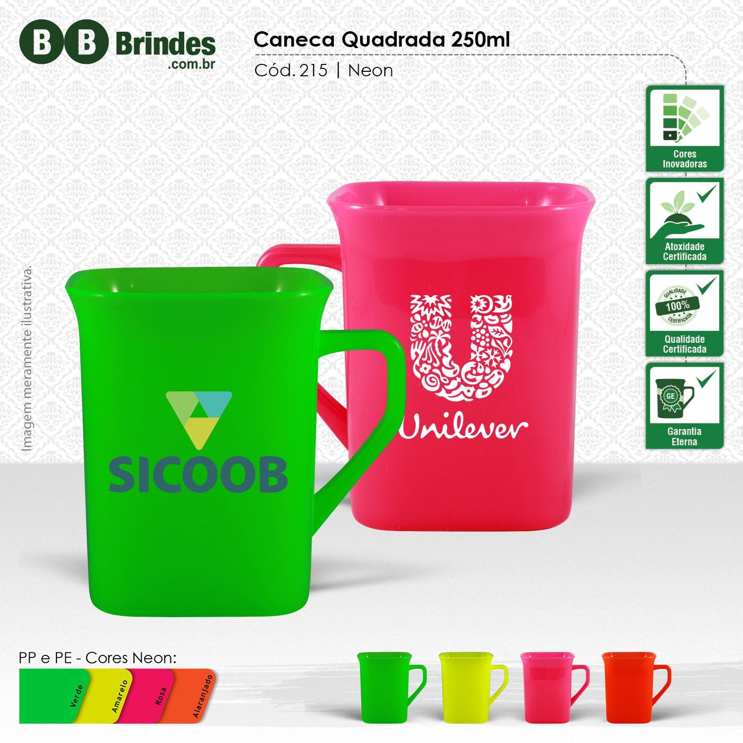 Imagem de Caneca quadrada 250ml