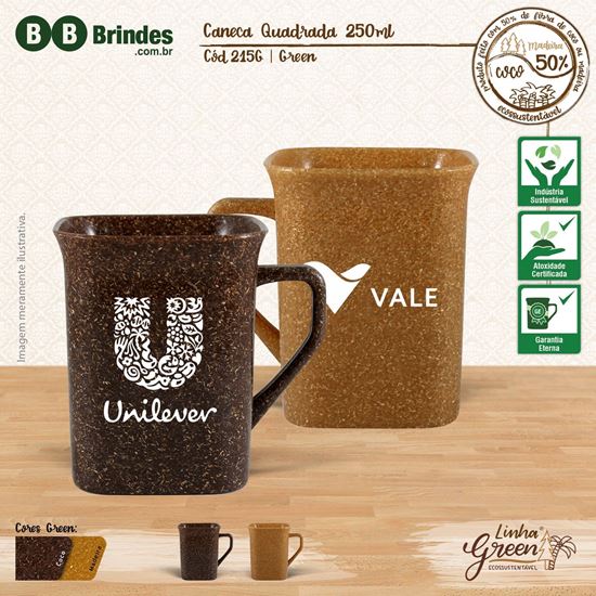 Imagem de Caneca quadrada 250ml GREEN