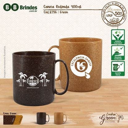 Imagem de Caneca redonda 400ml - Linha Green