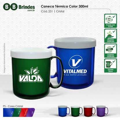 Imagem de Caneca Térmica Color 300mL