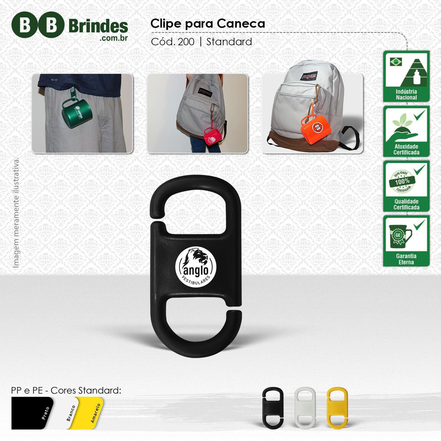 Imagem de CLIPE PARA CANECA