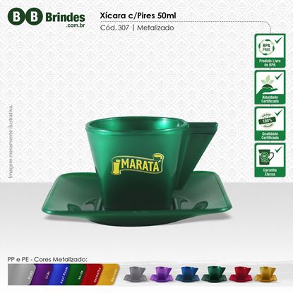 Imagem de Conjunto Xícara Café PP, 50mL com Pires