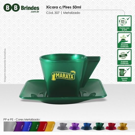 Imagem de Conjunto Xícara Café PP, 50mL com Pires