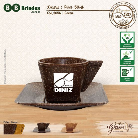 Imagem de Conjunto Xícara e Pires GREEN