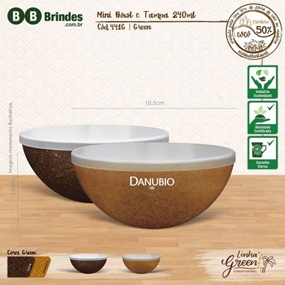 Imagem de Mini Bowl GREEN 240mL com tampa