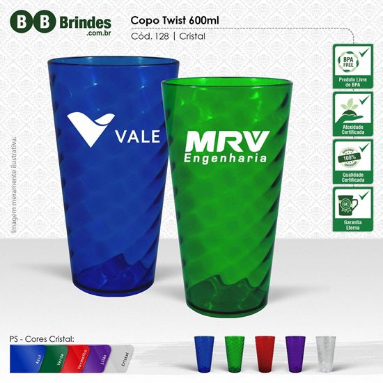 Imagem de COPO TWIST CRISTAL 600mL