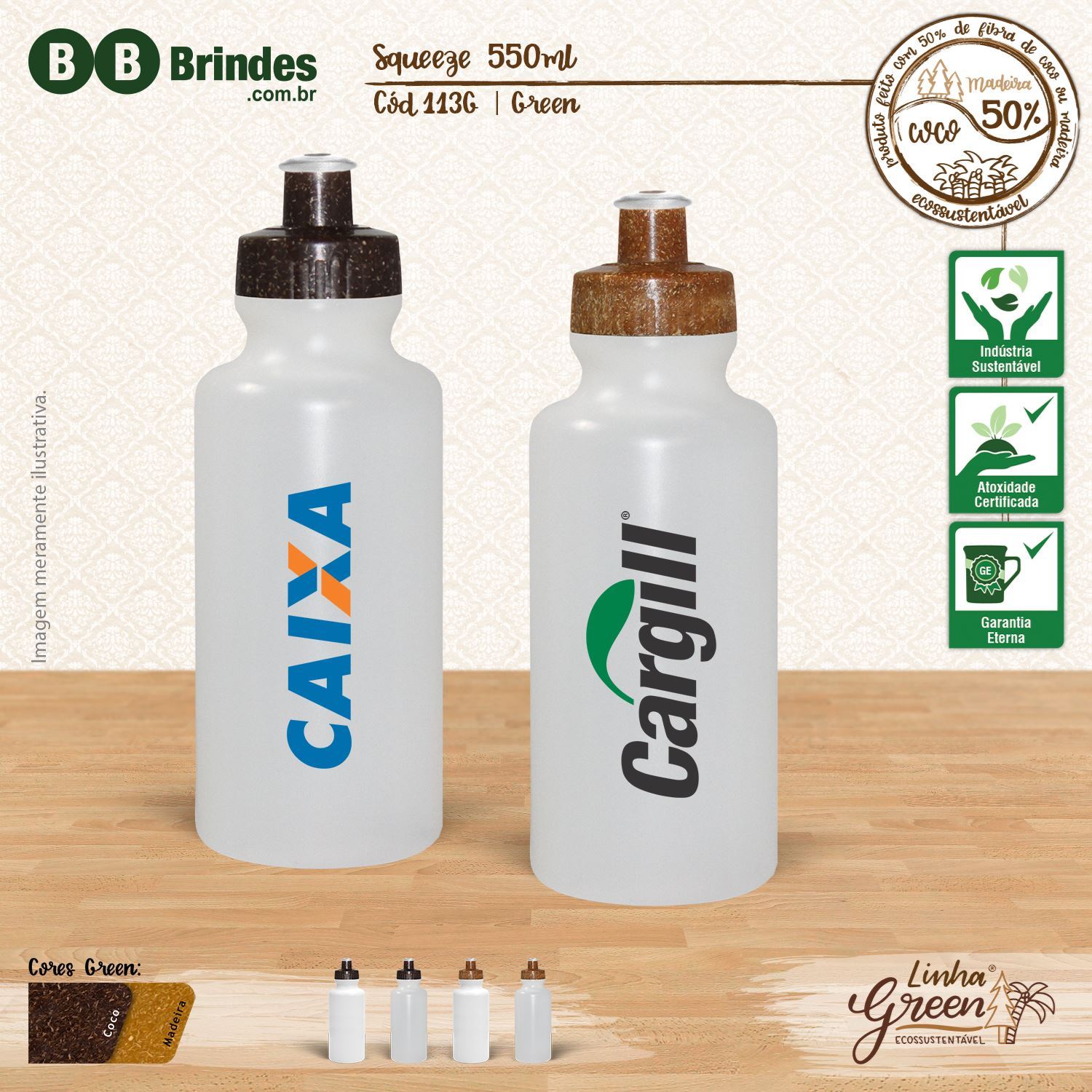 Imagem de Squeeze 550 mL - Linha Green