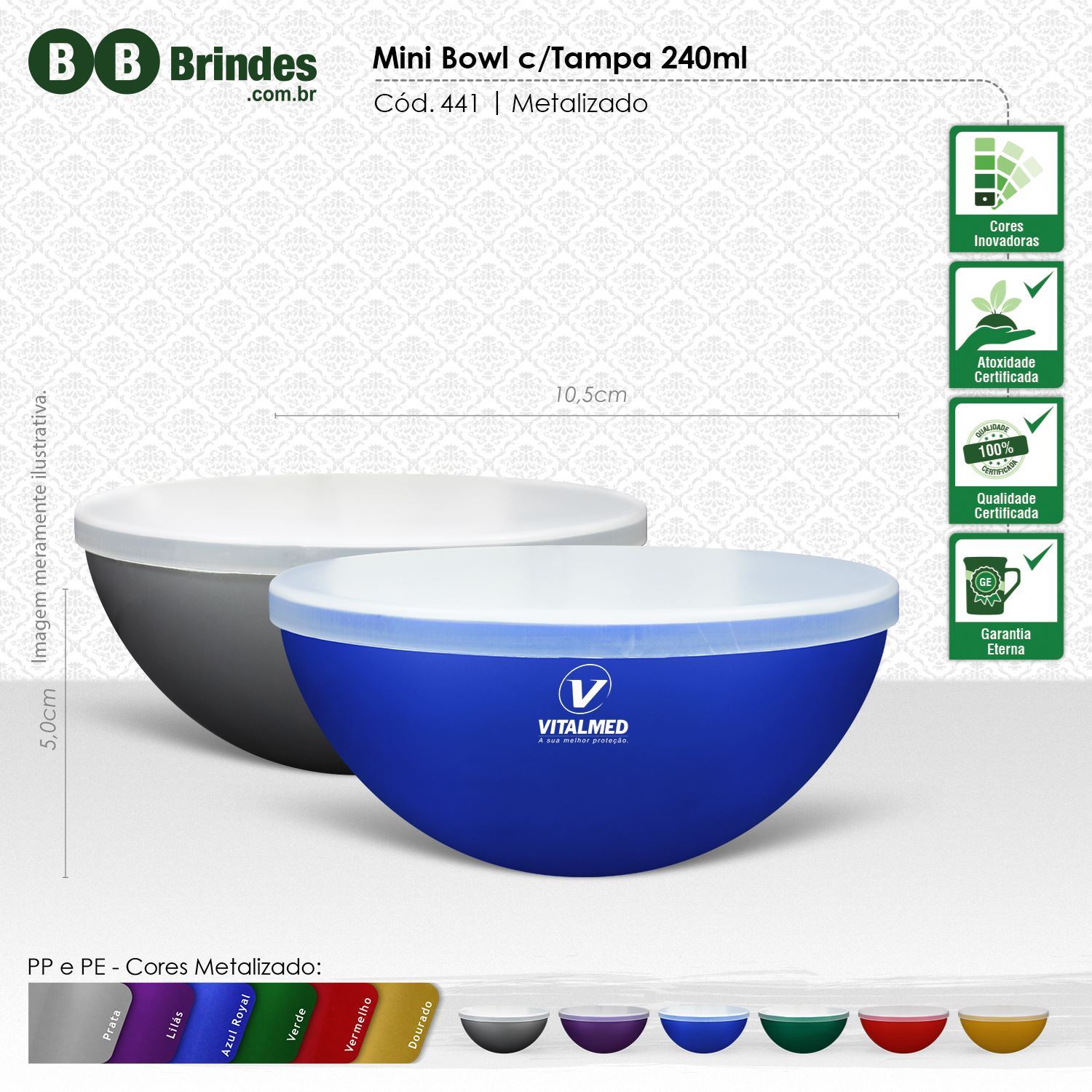 Imagem de Mini Bowl 240mL com tampa