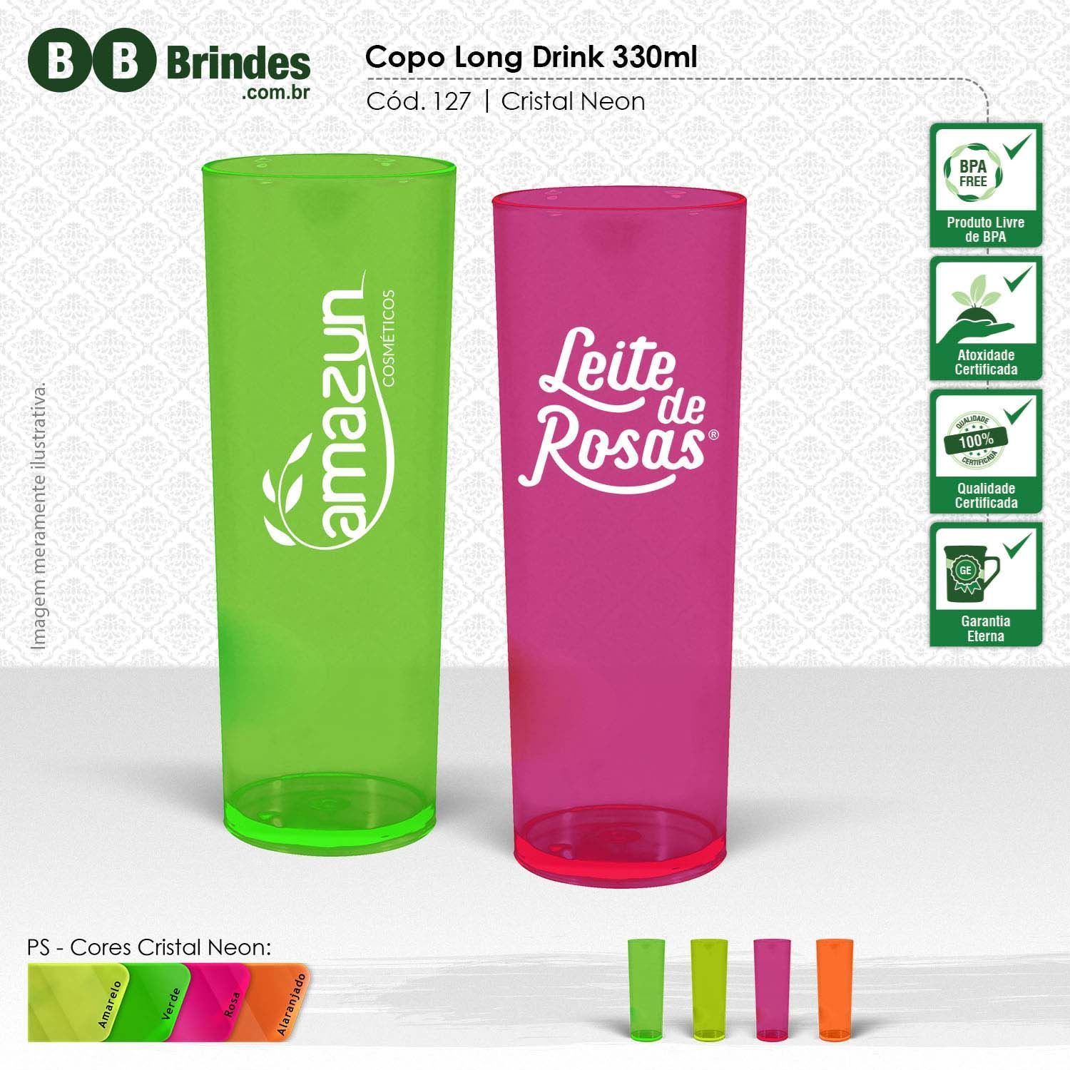 Imagem de COPO LONG DRINK CRISTAL 330mL PS cristal