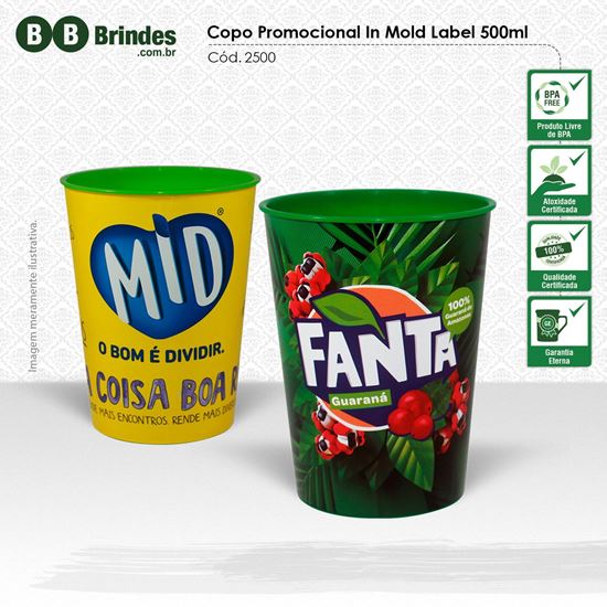 Imagem de Copo Promocional in Mold Label 500mL