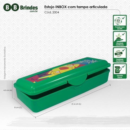 Imagem de Estojo INBOX com tampa articulada