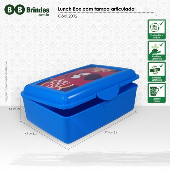 Imagem de Lunch box com tampa articulada