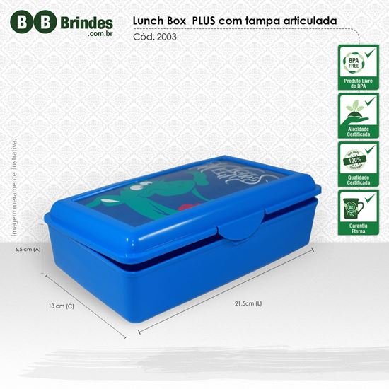 Imagem de Lunch box PLUS com tampa articulada
