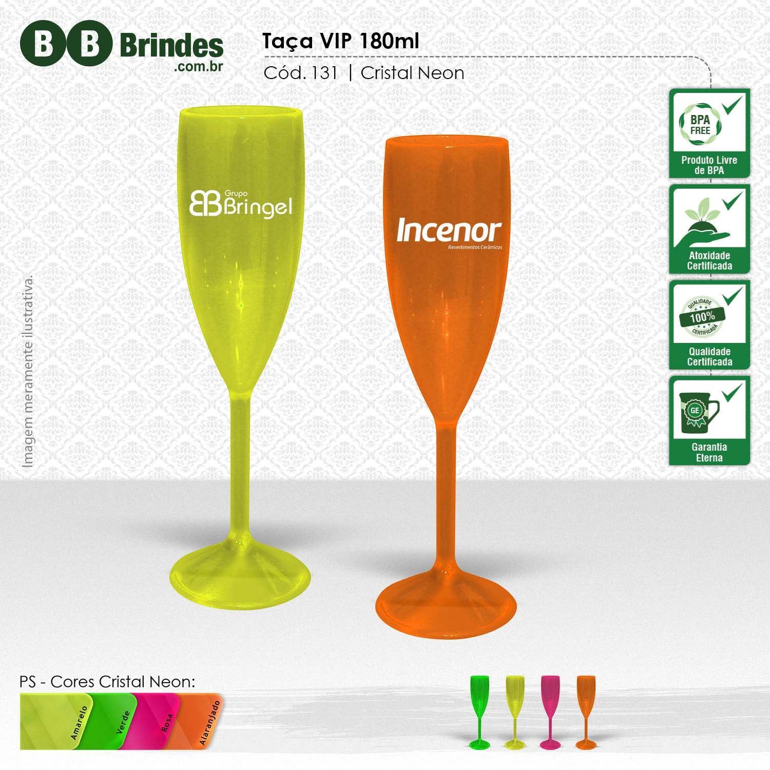 Imagem de TAÇA VIP CRISTAL 180mL PS Cristal