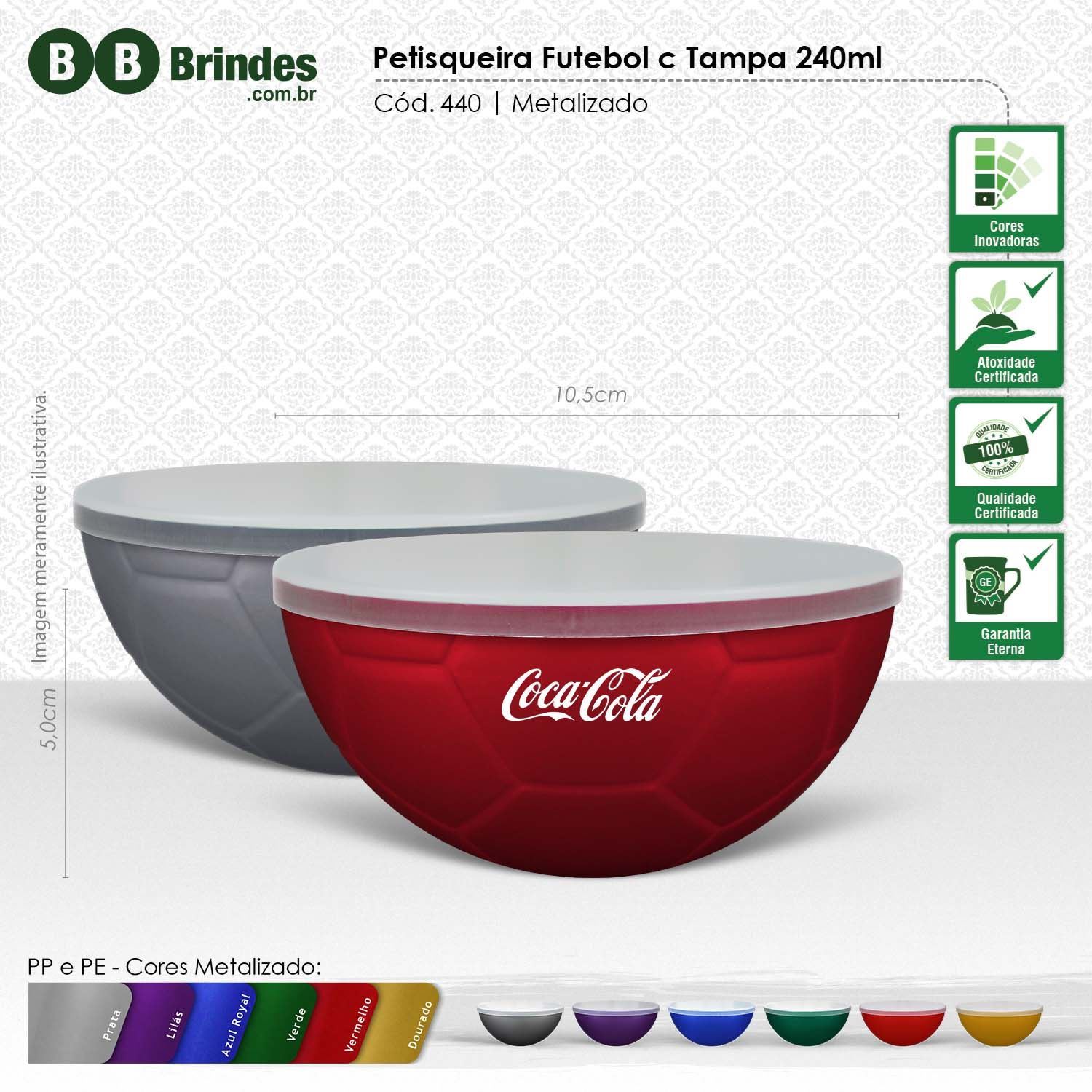 Imagem de Petisqueira Futebol PP com Tampa