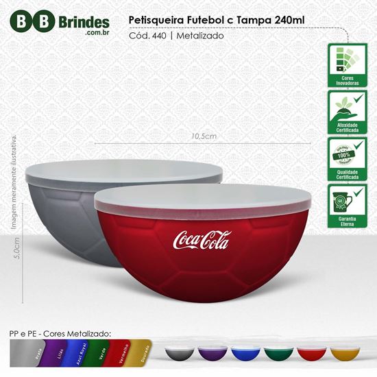 Imagem de Petisqueira Futebol PP com Tampa