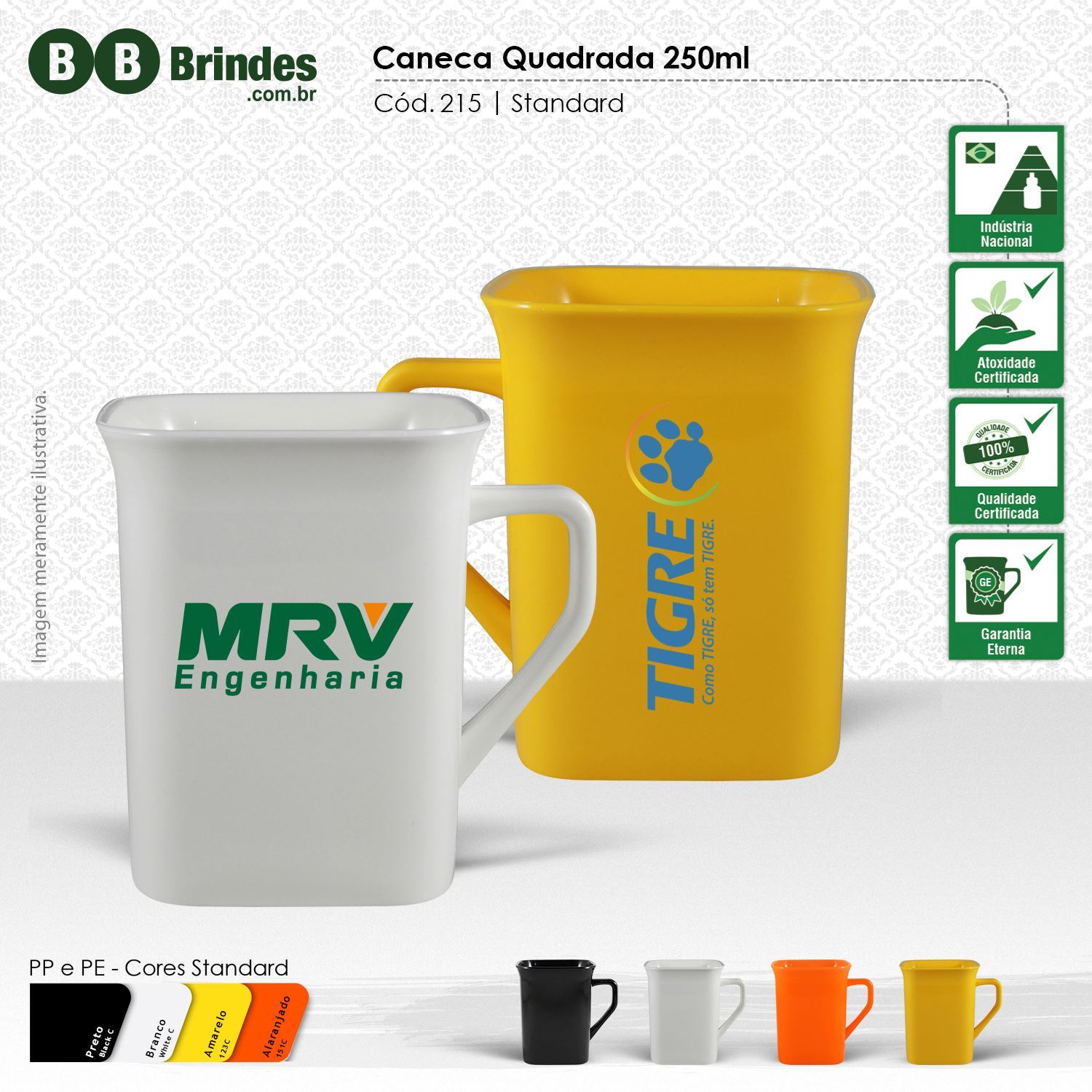 Imagem de Caneca quadrada 250ml