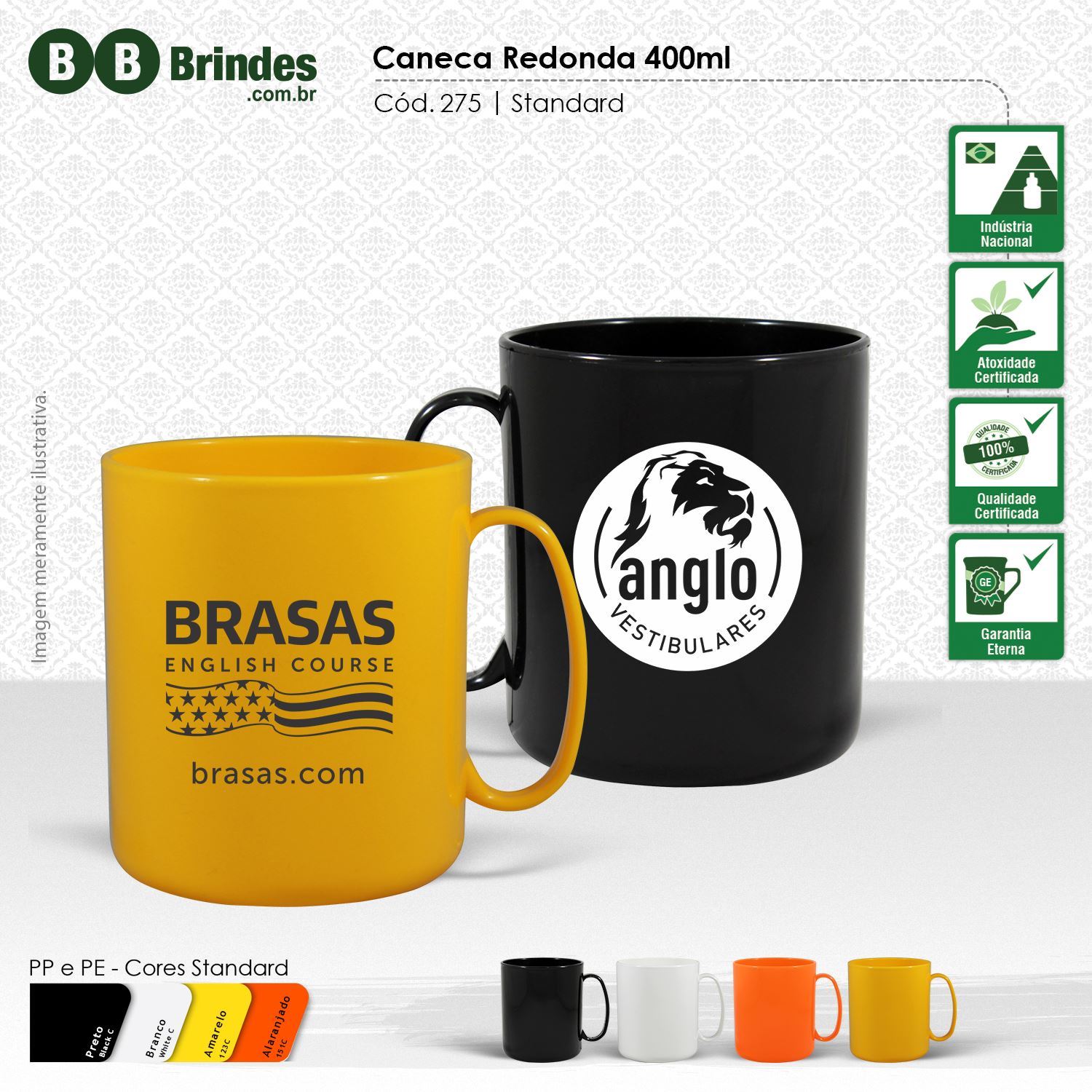 Imagem de Caneca redonda 400ml