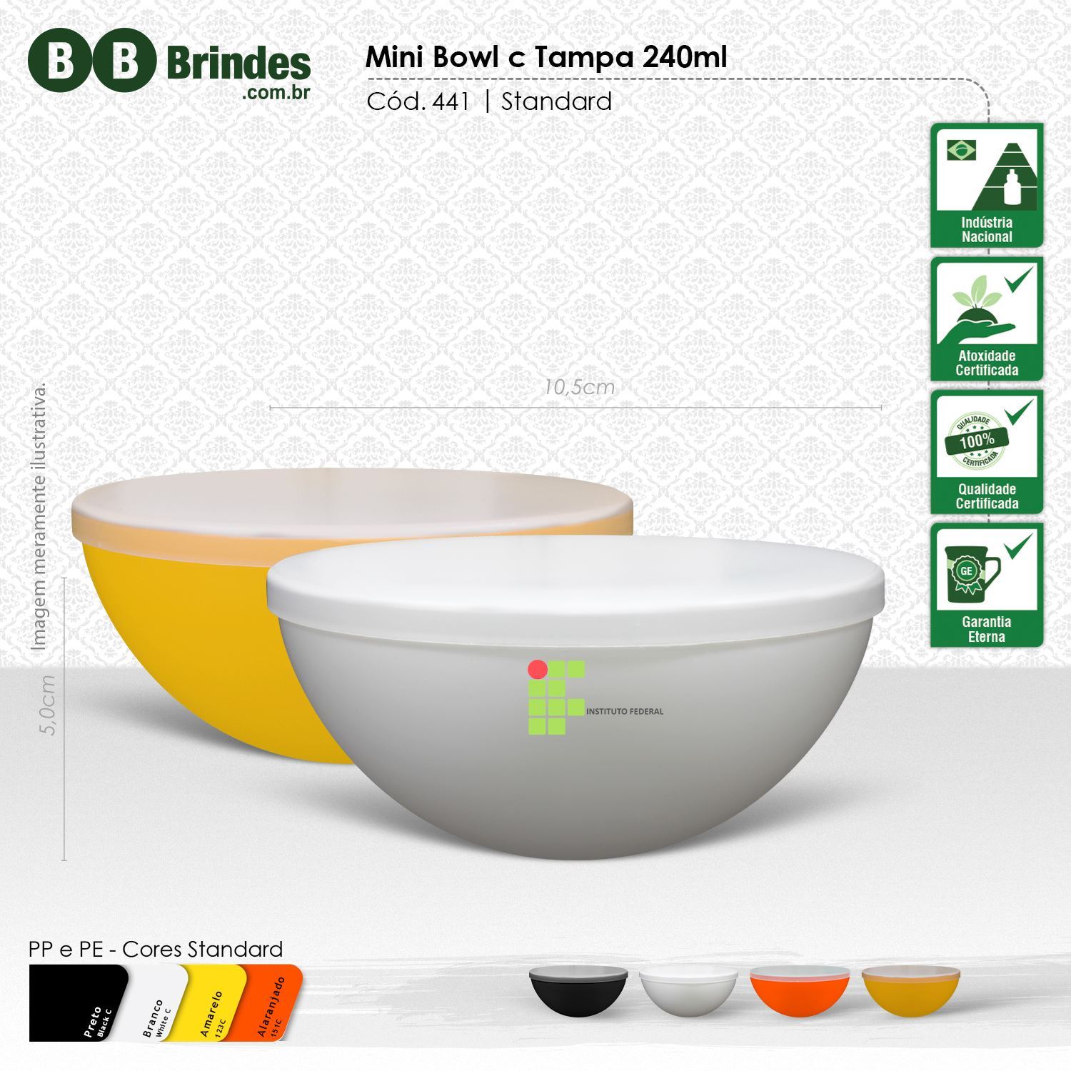 Imagem de Mini Bowl 240mL com tampa