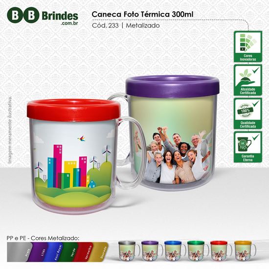 Imagem de Foto Caneca térmica 300ml - Refil PB
