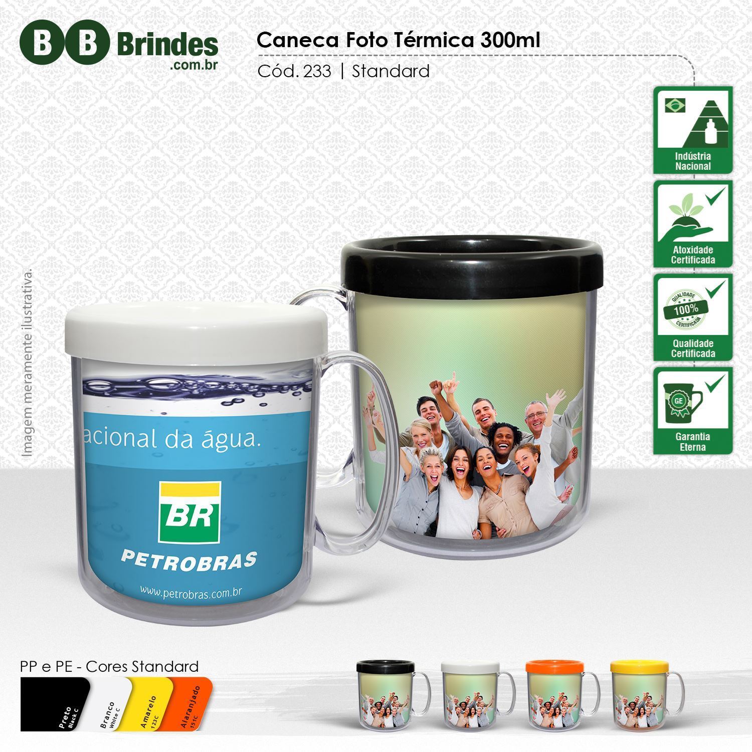 Imagem de Foto Caneca térmica 300ml - Refil PB