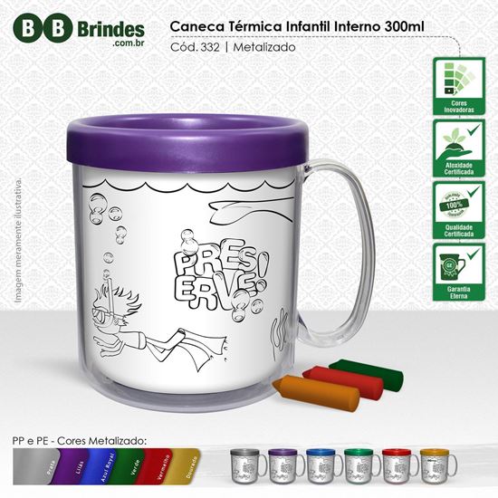 Imagem de Caneca térmica Infantil 300mL Refil CL